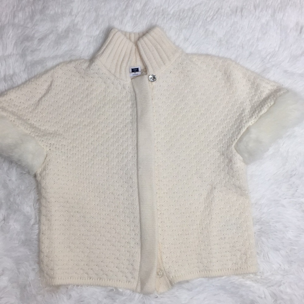Janie and Jack ivory Cardigan Size 5